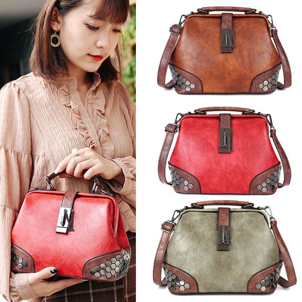 

1 pcs women lady girl shoulder crossbody bag pu leather for shopping money keys bvn66