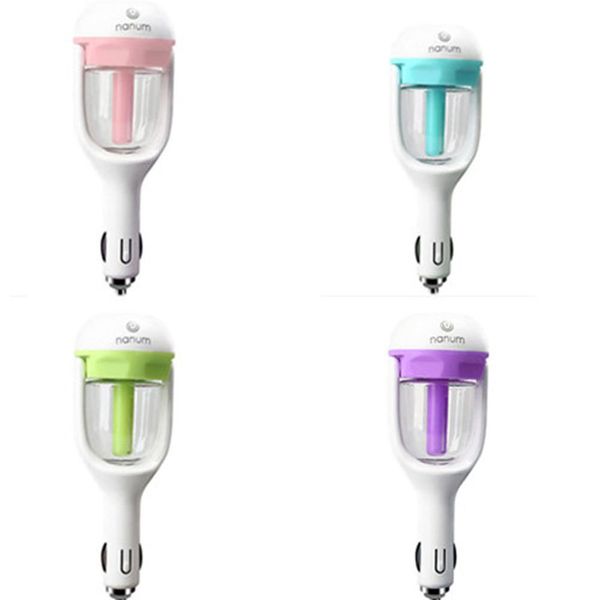 

car charger humidifier mini air purifier auto air freshener mist maker