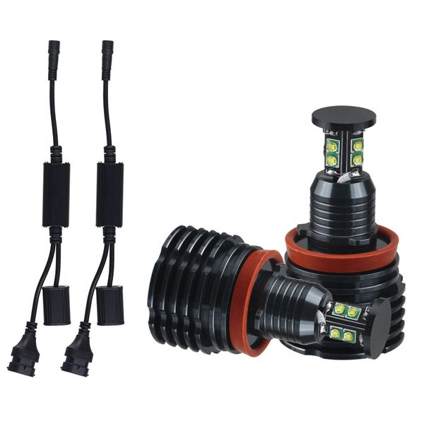 

angel eye headlight h8 80w cree 8led for e91 e92 e93 x5 x6