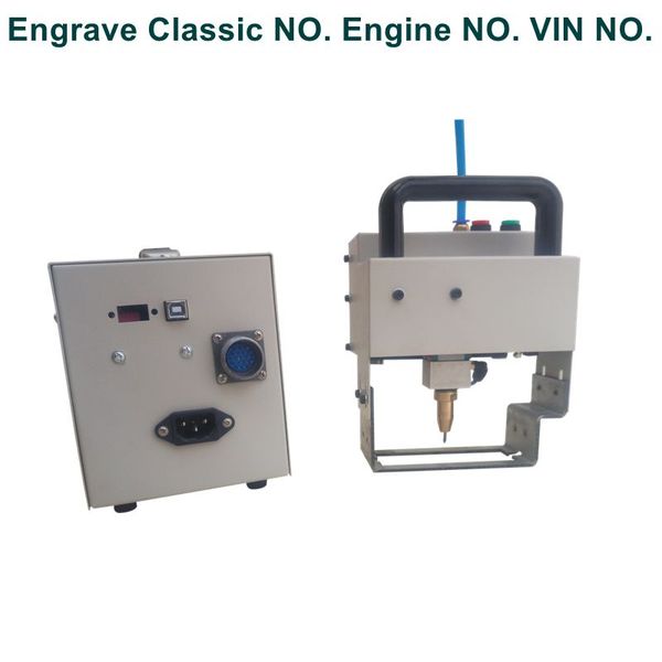 

pneumatic metal dog tag name plate portable dot peen marker / wood marking machine 8030