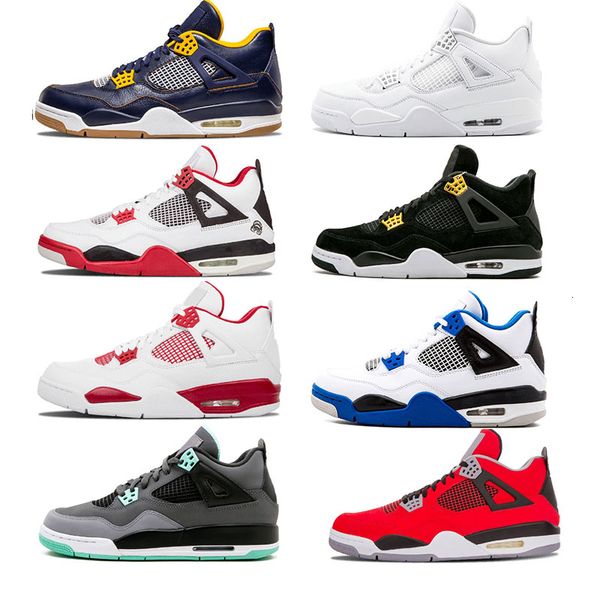 

wholesale 4 iv basketball shoes cement bred black gold pure money mens bred 4s sport sneakers