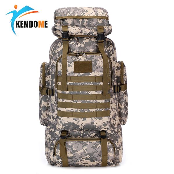 

men's tactical camouflage sports backpack waterproof climbing hiking mountaineering bags outdoor travel lapbag adjustable