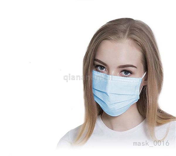 

запасы 1pcs в dhl free shipping 3 layer mask респираторы маски одноразовые лица упругие ear loop одноразовая пылевой фильтр безопасности
