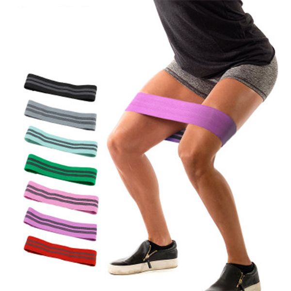 Virson Anti Slip Cotton Hip faixas da resistência Booty elástica do exercício bandas para Yoga Alongamento Workout Fitness Formação Leg