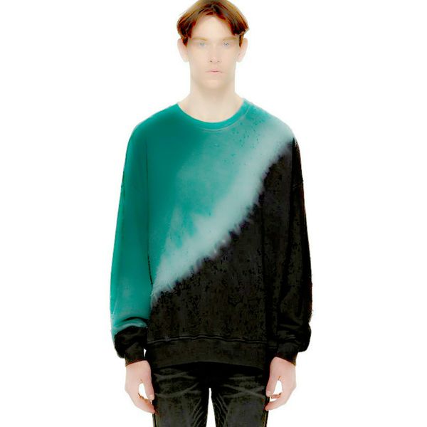 

fashion with spring and summer color retro t-shirt long sleeve street pullover ars fashion hip hop sweater t-shirt fast shipping, Black