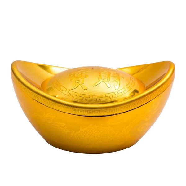 

simulation gold-plated chinese yuanbao ornament for spring festival