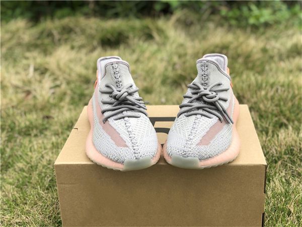 

2019 est authentic 350s v2 true form eg749 kanye west athletic shoes for men women clay eg7490 hyperspace eg7491 sneakers with box, White;red