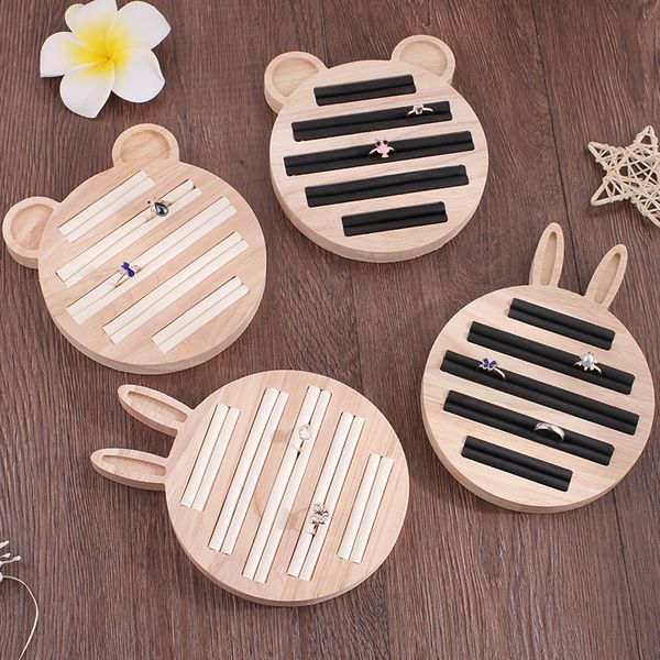

ring earrings display tray slot fashion jewelry cufflinks organizer holder case box showcase ring earring jewelry display, Pink;blue