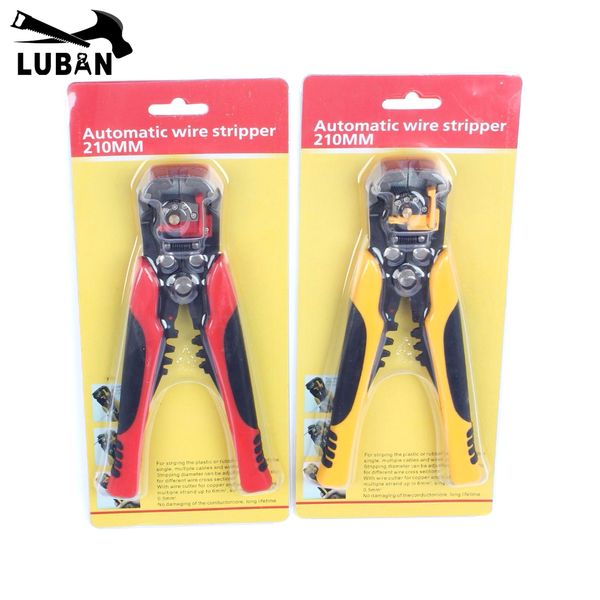

multifunctional automatic cable wire stripper plier self adjusting crimper terminal tool hs-d1 wires cutter multitool yellow