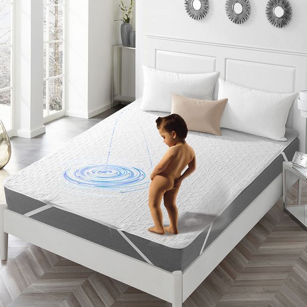 

terry cloth waterproof bed sheet for mattress pad & er with band bed protector waterproof mattress protector baby insulation
