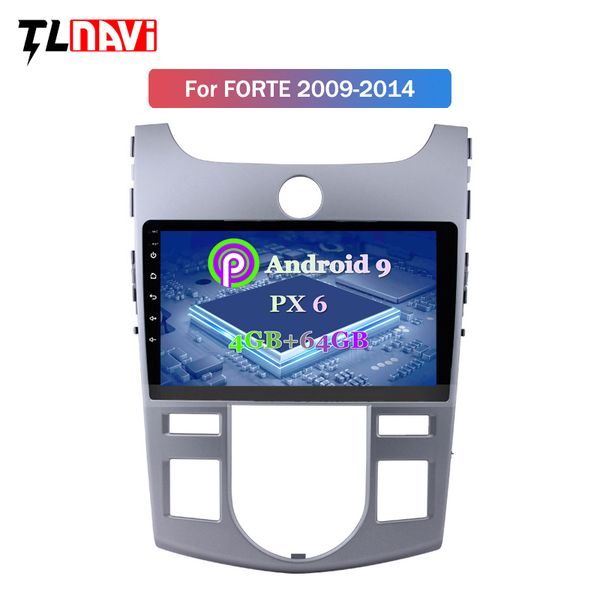 

px6 4g+64g 9 inch android 9.0 car dvd gps player for kia forte 2009-2014 radio video navigation bt wifi