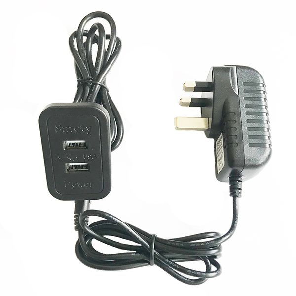 Móveis Acessórios Hardware Parte Retângulo Habitação Preto Dual Portas USB 5V1A Tomada de Carregamento Hong Kong UK HK British 5V2A Power Adaptador