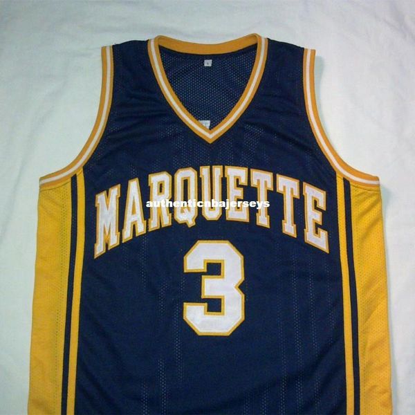 

custom dwyane wade university navy blue white basketball jerseyembroidery stitched customize any size and name, Black;blue