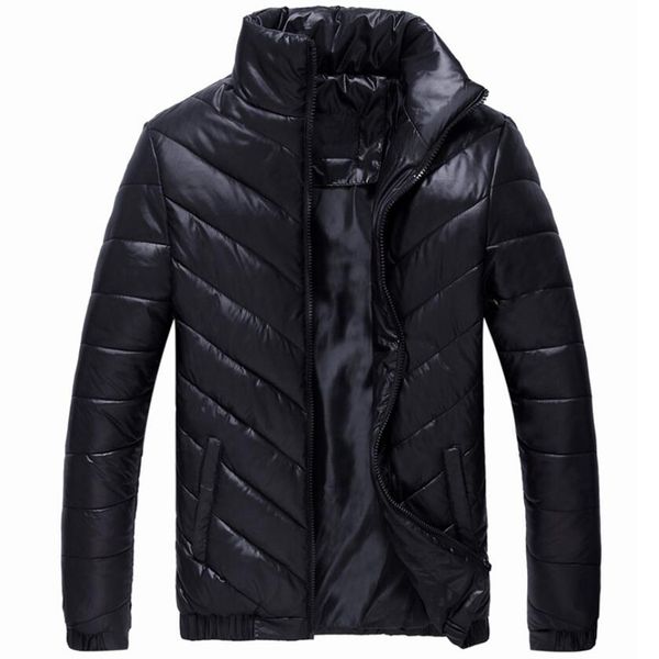 

new coats men autumn korean version slim fit jacket male classic stand collar windproof warm parka plus size 5xl clothes, Tan;black