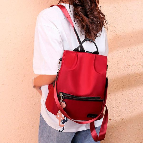 

lady backpacks women street bag large capacity computer bag student backpack shoulder mochila escolar adolescente#g7