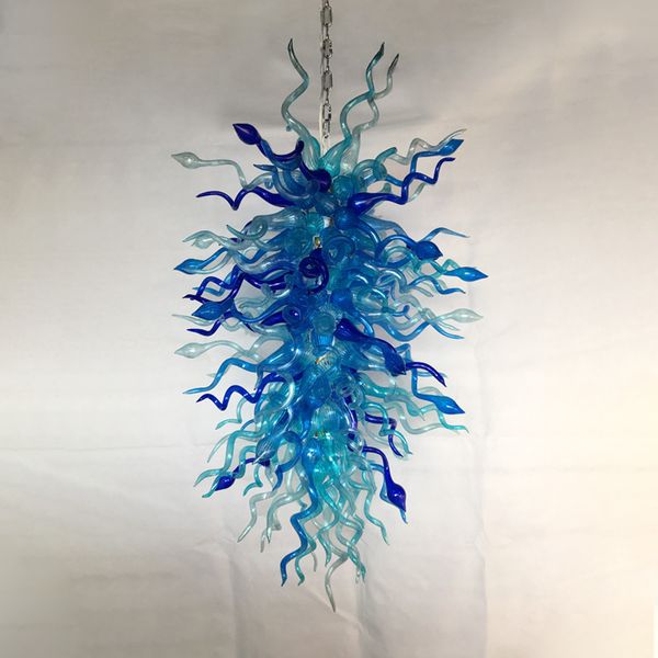 

pendant lamps latest trending handmade blown glass chandeliers lighting blue shade large modern led chandelier for home party decor