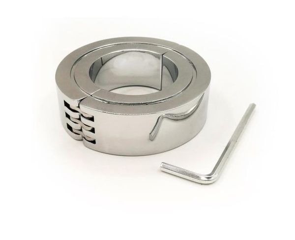 

hinged cock testicle ball stretcher ring scrotum jewelry cbt bondage gear toys for men 45mm 50mm