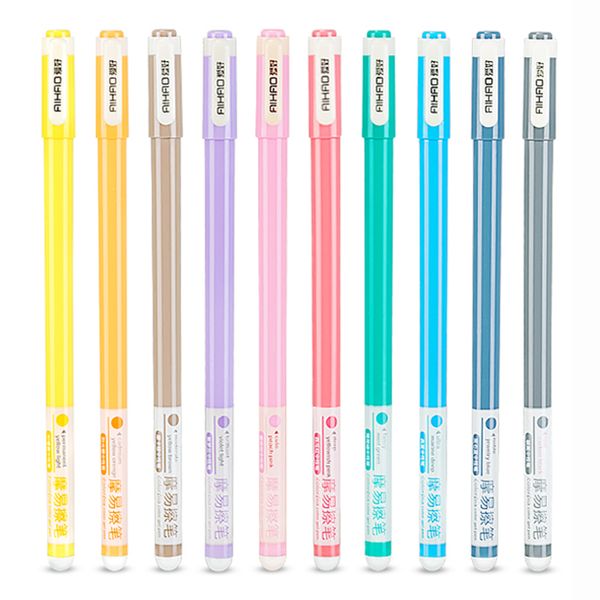 

10pcs/lot aihao colored erasable gel pens 4651-10 0.5mm erasable school & office stationery supplies