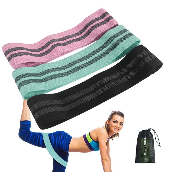 

resistance bands exercise bands heavy stretch bands cotton resistance loop band for legs & butt body, yoga, pilates, muscle training m429f