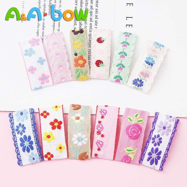 

hair accessories 2pcs cute candy color hairpins for girls cotton floral embroidery clip square hairgrips girl barrette baby, Slivery;white