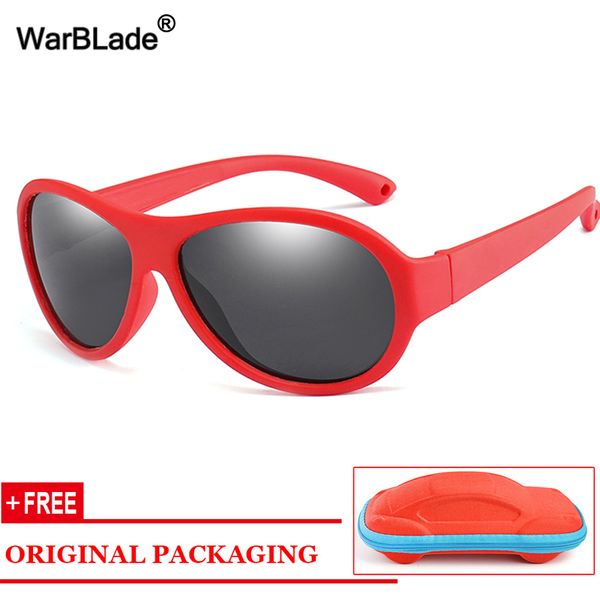 

wbl fashion kids polarized sunglasses girls boy children sun glasses silicone safety baby glasses uv400 shades eyewear with case, White;black
