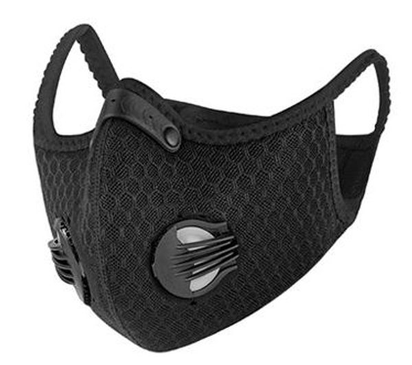 

outdoor washable protective mask pm2.5 breathing valve breathable mask activated carbon to protect bacteria and viruses