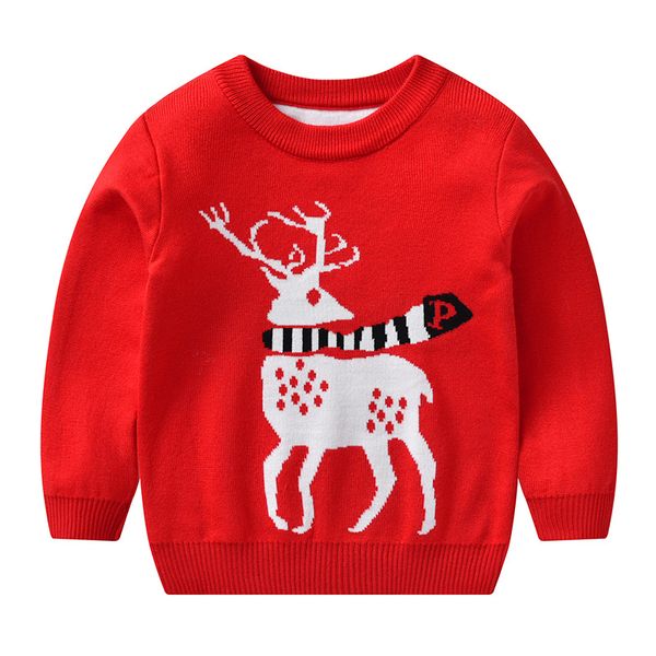 

baby boy girl winter sweater toddler kids cartoon knit children keep warm long sleeve knitted sweater, Blue