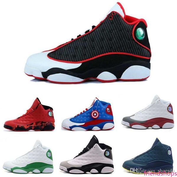 

with box]wholesale mens basketball shoes xiii 13 bred black true red sports shoe athletic running shoe price sneakers shoes