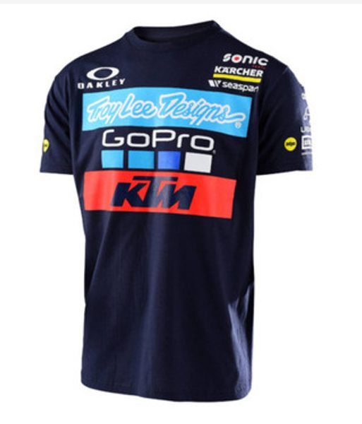 

summer quick-drying sweat-wicking short-sleeved men's motorcycle racing suit jersey downhill crew neck shirt wholesale, Black