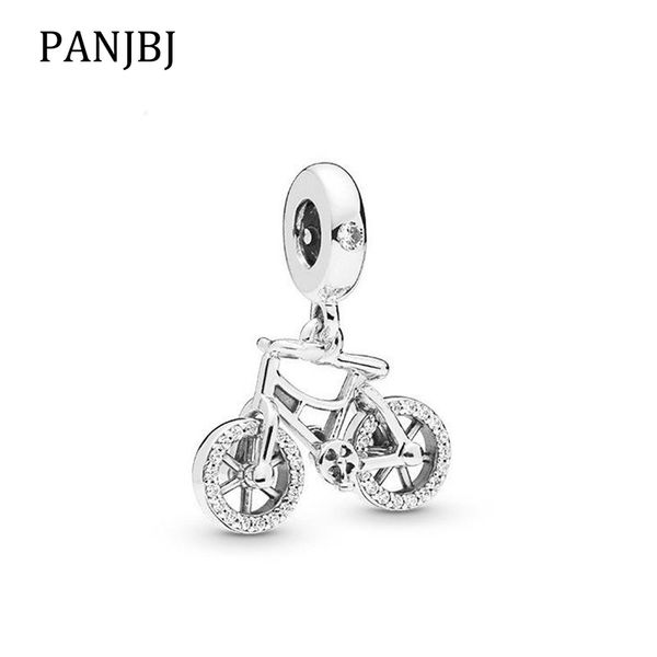 

925 sterling silver bead charm lovely small bike pendant bicycle beads fit original pandora bracelet necklace women diy jewelry