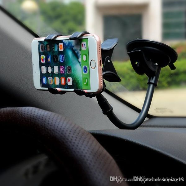 

uk wholesale phone car holder flexible 360 degree rotation car mount mobile phone holder for smartphone car phone holder support gps