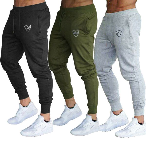 

новые мужские брюки идущие тонкий fit tracksuit спорт тренажерный зал тощий упражнения спорт фитнес трениках длинные брюки строка карманные, Black;blue