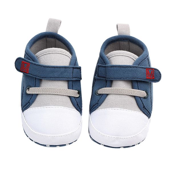 

spring baby boy shoes cotton solid newborn first walkers soft soled non-slip footwear baby shoes for boys 0-12m hot