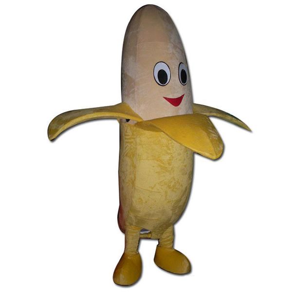 

2019 ventilation a yellow banana mascot costume for to wear, Red;yellow