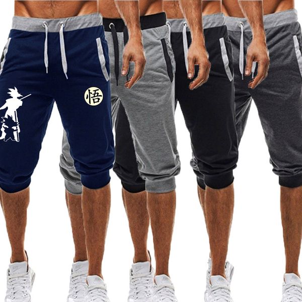 

лето новая 2020 шорт мужских шорт повседневной мода гоку печать sweatpants фитнес короткого jogger мужской одежда m-3xl, White;black