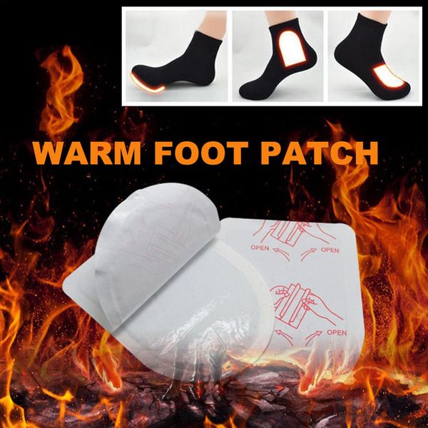 

vaipcow disposable automatically winter heated insoles foot patch women men heating warm about 48 degree shoe inserts foot pads, Black