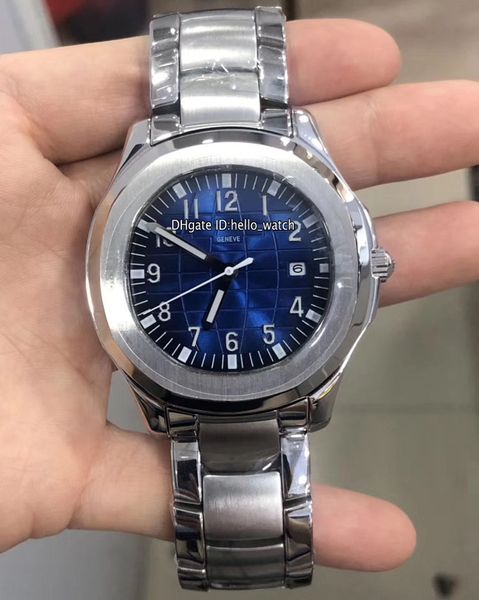 Günstige neue 40mm Sport 5168G-001 5167 5168 blaues Zifferblatt automatische Herrenuhr Edelstahlarmband hochwertige Uhren PPHW Hello_watch