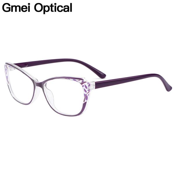 

gmei optical stylish ultralight tr90 oval women optical glasses frame for myopia prescription eyeglasses women eyewear m1814, Black