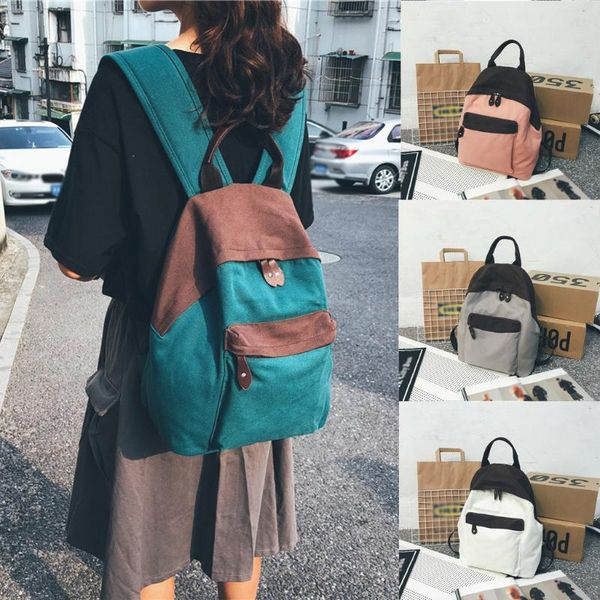 

женская школьная сумка студенческий кампус рюкзак дорожная сумка мода простой дикий