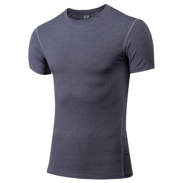 

men pro quick dry workout gymming long tee sporting runs yogaing compress fitness exercise t-shirts clothing t shirt v1003, Black;blue