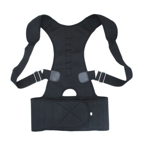 

back support posture corrector fully adjustable support bracket improve posture and provide lumbar relieve lower, Black;blue