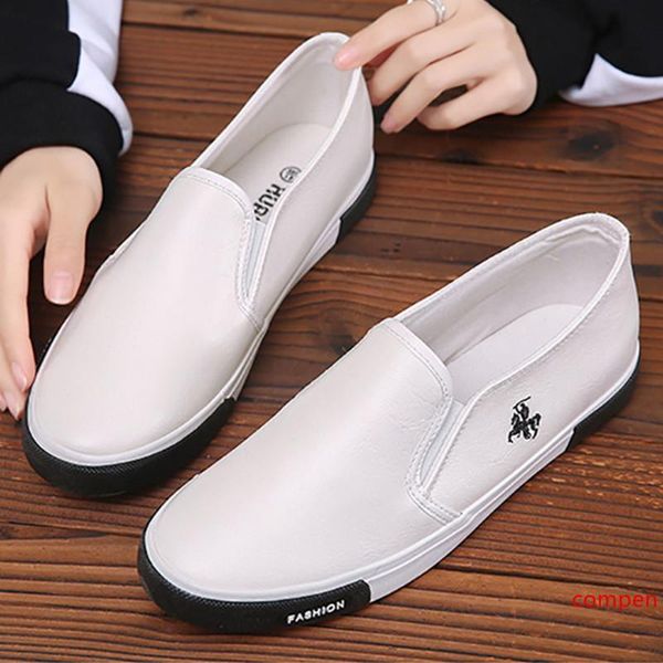 

fashion men casual shoes leather flat loafers for male low footwear shoes slip-on spring summer flats men shoes