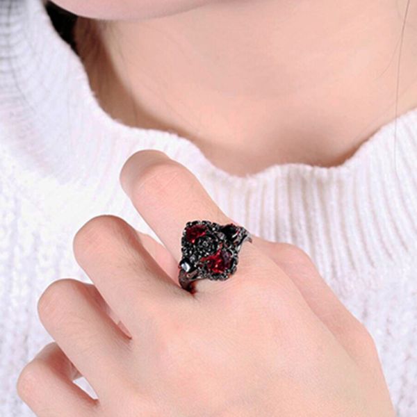 

2020 jewelry wholesale engagement murano glass diamond wedding band ring fashion black agate white gold pink rings silver women sterling
