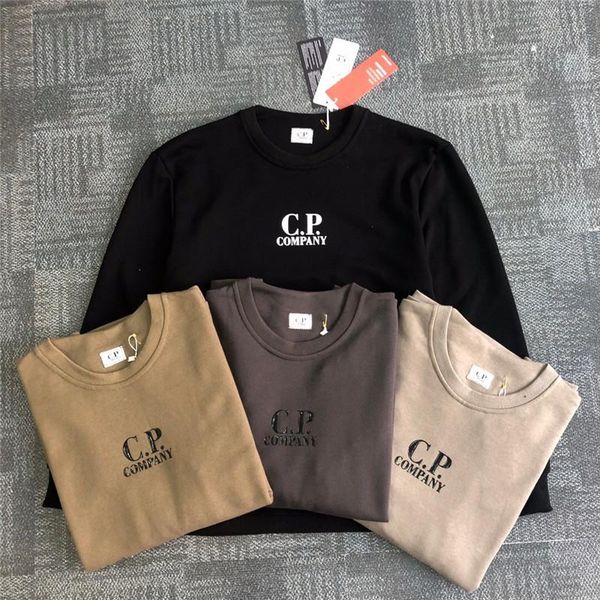 

19ss cp company hoodies mens women designer hoodie brand classic mens sweatshirts long sleeve cp sweatshirts letter printed b100899k, Black