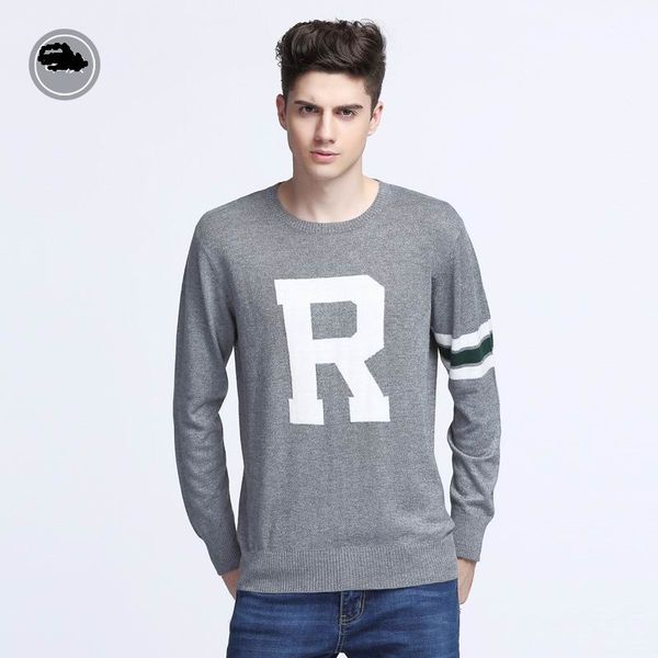 

2019 new autumn sweater pullover men's long-sleeved sports letter sweater slim sweater bottoming shirt men's warm large size s-2xl, White;black
