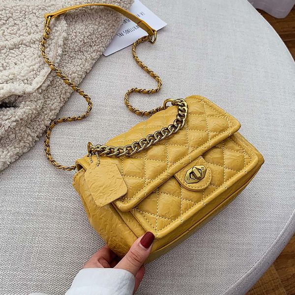 

solid color кожа pu chain дизайнерские crossbody сумки для женщин 2019 малый плеча сумку женщина путешествия блокировки сумки