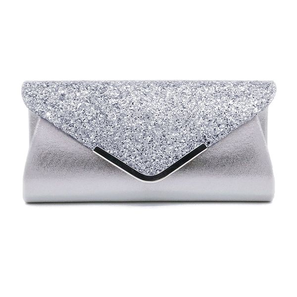 

shiny solid pvc wedding bride evening clutch bags with chain envelope small handbags fashion party pouch women business bag