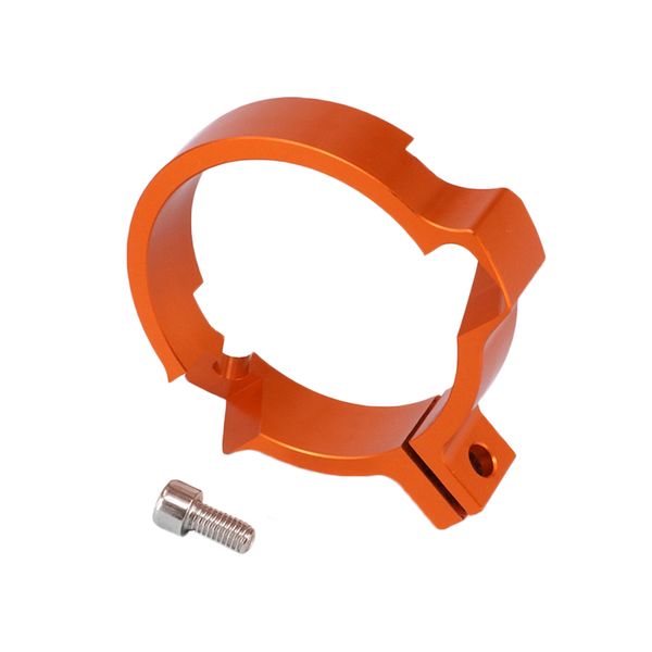 

heavy duty stainless steel motorcycle silencer exhaust clamp clip, 72mm, orange