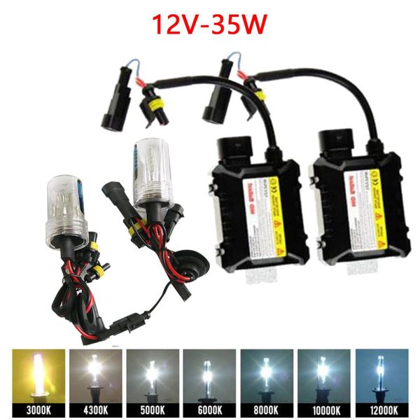 

tonewan new xenon hid conversion kit 12v 35w h1 h3 h7 lamp slim ballast car headlight bulb 4300k 6000k 8000k 30000k