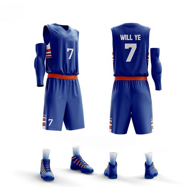 blue sublimation basketball jersey